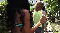 Group of busty Latinas fucking at private party