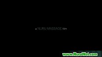 Busty Japanese Masseuse Gives Nuru Massage And Fucks Client On Air Matress 02