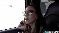 Amateur with glasses gets fucked 305Bus 2.2