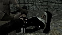 Skyrim : Leather gloved Nuns and minxes in the city