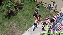 Lesbians filmed by a drone
