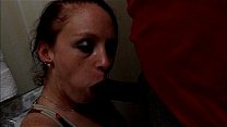 WHITE SLUT GETS TO DEEPTHROAT A BIG COCK & GETS SMACKED AND c.