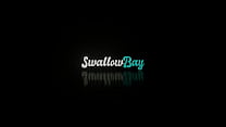 Swallowbay Sloppy deepthroat before rough fucking with Aften Opal VRPorn