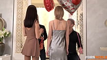 Two Striking Russkie Babes Pleasure Each Other for Valentine's Day GP1719