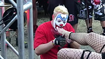 FlipFlop The Clown Worshiping Feet At The 2018 Gathering Of The Juggalos – Clip # 4