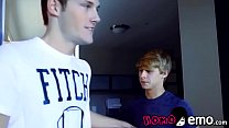 Blond emo twink fucked by tight jock