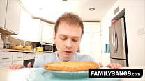 Baker Baby Pummels her Stepbro After Cooking Pie ⭐ FamilyBangs.com
