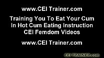 I will turn you into a cum eating slut CEI