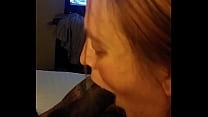 Married MILF taking a facial