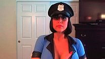 Busty webcam cop