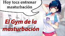 Instrucciones para masturbarse en el gym. Audio voz española.