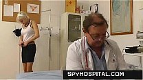 Cute girl pussy caught on doctor hidden cam