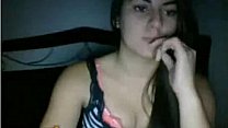 white teen alone on cam at night