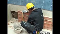 Twink foremen smash butt on the job