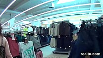 czech chick is tempted in the shopping centre and fucked in pov