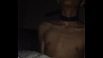Hot Tanned Tied Up Boy Gets Dick Sucked by Blondie Under Bedsheet