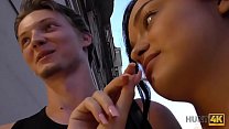 HUNT4K. Bewitching teen gives blowjob and gets nailed for payment