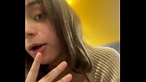 Cute french teen with a huge ass talks to you