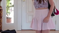 TeensWishBlackCocks.com - The next day shes just chilling around her house in her undies telling her friend about how nervous Ricky is making her.