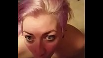 Amateur Bitch Sucks Dick and Gets A Face Full Of Cum Part 2