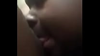 Thick Ebony Squirts on Face