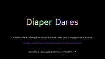 Hot girls wear nappies in public! (Diaper Dares)