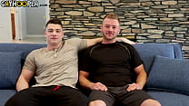 Collin Cums From Getting Fucked By New Model Sean!