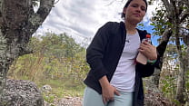 Outdoor lesbian sex after a dose of adrenaline.