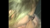 2 girls take a load to the face