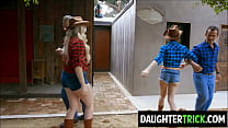 Texan stepDaughters fucked by their country stepfathers