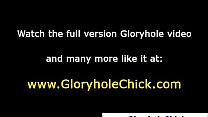 Gloryhole whore creampied