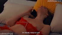 Dirty talk in bed with an 18 year old virgin whom you gave red sexy lingerie