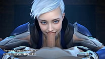 AI Porn:Frost Deepthroat Blowjob Cosplay