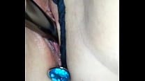 Butt plug and 2 vibes in Pussy