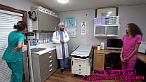 Three Girl Student Medical Interns Must Perform Examinations On The Others While Man Doctor Tampa Observes Every Single Thing They Do At GirlsGoneGynoCom!
