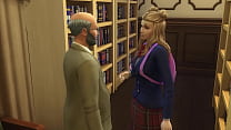 Young Vivian Satisfy Old Dude (The Sims 4)