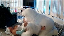 X VIDEOS TEENY TO MILFY production BIG TITS PERFECT ASS BABE VS HORNY EASTER BUNNY,  BUNNY WINS ROUND ONE