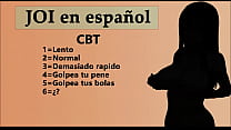 Instrucciones para masturbarse CBT JOI voz española y reto sissy.