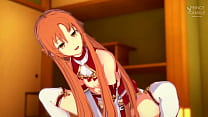 Horny Asuna shows you her wet and tight pussy roleplay