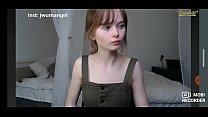 Young beautifull girl teases in cam