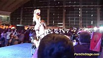wild lesbian pornshow on stage
