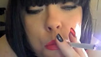 Chubby Domme Smoking A Cork Cigarette - Smoke Fetish