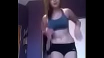 White teen girl and recording her naked body on camera