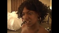 Hot black sluts share white studs dick with their mouths