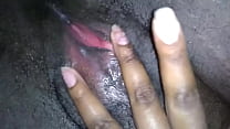 Black old chick pussy play