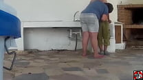 Claudia Marie ctdx playing with ass and cock in the patio