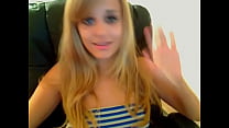 Hot Blonde Teen on Webcam Masturbating Hard