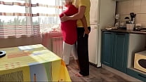Mature MILF sucks her stepson's cock and fucks him in her tight ass