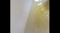 Pissing in my bath tub and playing