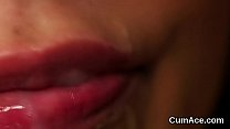 Astonishing girl loves a deepthroat and ton of cum on her face